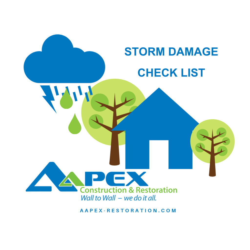 Storm Damage Check List
