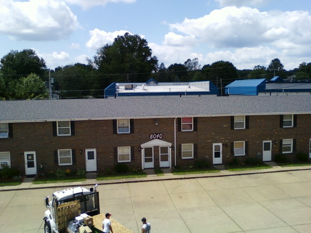 Apartment building for roofing inspection