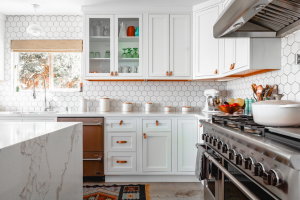 Kitchen Backsplash to the ceiling