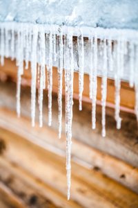 bad roof ventilation when icicles form on roof