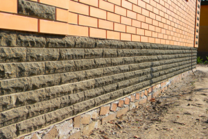 water collecting near foundation walls