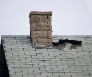 Damaged shingles 